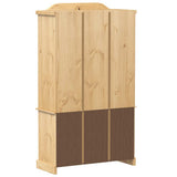 Glass Display Cabinet Corona 103.5x42x180 cm Solid Wood Pine 4002777