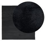 Rug OVIEDO Short Pile Black 120x120 cm 375555