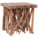 ZNTS Log Coffee Table 40x40x40 cm Mixed Recycled Wood 283936