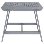 Garden Dining Table Grey 88x88x74 cm Solid Acacia Wood 312410