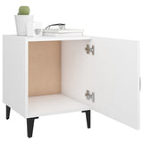 Bedside Cabinets 2 pcs White Engineered Wood 812061