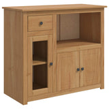 Microwave Sideboard PANAMA Honey Wax 99.5 x 44 x 86.5 cm 42033388