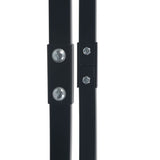 286287 Firewood Rack Black 80x25x100 cm Steel