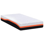 Mattress White and Grey 80 x 160 cm Gel Memory Foam 4106346