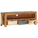 TV Cabinet 110x30x40 cm Solid Reclaimed Wood 338028