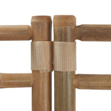 Folding 5-Panel Room Divider 200 cm Bamboo and Canvas 350629