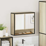 ZNTS Bathroom Mirror Cabinet Sonoma Oak 65x20x60 cm Engineered Wood 849260