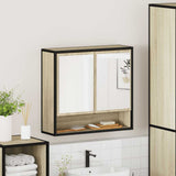 Bathroom Mirror Cabinet Sonoma Oak 65x20x60 cm Engineered Wood 849260