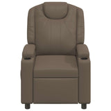 Recliner Massage Chair Grey 75 x 95 x 106 cm Fabric 42051150