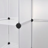 Modular Cabinet 18 Compartments White 37x146x180.5 cm 240502