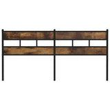 Replace Headboard Smoked Oak 193 cm Iron and Engineered Wood 4017090