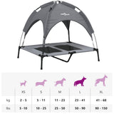Dog Bed with Canopy Anthracite Oxford Fabric and Steel 172594