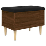 Storage Bench Brown Oak 62x42x46 cm Engineered Wood 835074