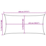 Sun Shade Sail Sand 4.5x3 m 100% Polyester Oxford 4000571