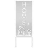 Garden Privacy Screen Silver 50 x 140 cm Galvanised steel 876341