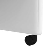 Dining Chairs with Wheels 2 pcs White 58 x 65 x 98 cm 42017891