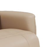 Massage Recliner Chair with Footrest Cappuccino Faux Leather 356516