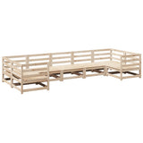 Garden Sofa Set Natural Wood Solid Pine Wood Large Modular 3299614