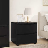 Storage Cabinet 60 x 48 x 57 cm Engineered Wood Black 888828