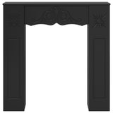 Fireplace Surround Black 102 x 20 x 102 cm Engineered Wood 8006634