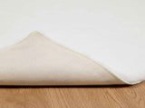 Anti-Slip Faux Rabbit Fur Rug OLITE White 240 x 240 cm 42021622