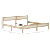 Bed Frame without Mattress Solid Mango Wood 200 cm 288429