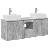 Bathroom Cabinet Set 3 pcs Concrete Grey 49.5 x 41 x 62.5 cm 3405650