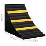 Wheel Chocks 2 pcs 29x16x19 cm Rubber 150991