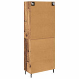 Highboard with Drawer 2 pcs Old Wood Engineered Wood 3415793