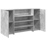 Reception Desk Concrete Grey 180x50x103.5 cm Engineered Wood 3324172