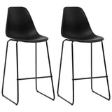3 Piece Bar Set Plastic Black 3051301