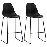 3 Piece Bar Set Plastic Black 3051301