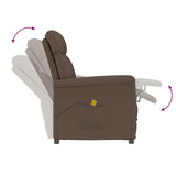Massage Chair Brown 70.5 x 96.5 x 95 cm Faux leather 348406