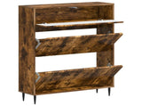 Shoe Cabinet ZWOLLE 78 x 24 x 103 cm Engineered Wood Smoked Oak 896440