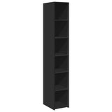 Highboard Black 30x41x185 cm Engineered Wood 846412