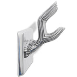 Wardrobe Coat Hooks 2 pcs Silver Aluminium 278752