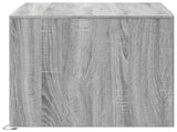 Coffee Table with LED Lights Grey Sonoma Engineered Wood 851996