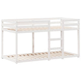Bunk Bed without Mattress White 90x200 cm Solid Wood Pine 3282120