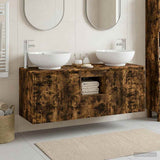 Bathroom Cabinet Set 3 pcs Smoked Oak 49.5 x 44.5 x 65 cm 3405702