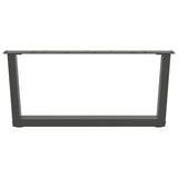 Coffee Table Legs V-Shape 2 pcs Anthracite 70x cm Steel 4012618