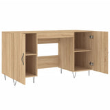 Desk Sonoma Oak 140x50x75 cm Engineered Wood 829543