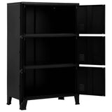Industrial Storage Chest Black 75x40x120 cm Steel 145359