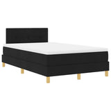 Box Spring Bed with Mattress Black 120 x 200 cm Fabric 3342431