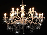 281612 Chandelier 2-layer White 15 x E14 Bulbs