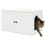 Cat House White 85 x 55 x 50.5 cm Engineered Wood 8000725