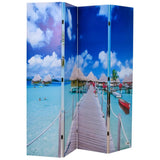 Folding Room Divider 160x170 cm Beach 240476