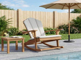 Garden Adirondack Rocking Chair Natural 100% Polyester 42041359