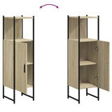 Bathroom Cabinet Sonoma Oak 33x33x120.5 cm Engineered Wood 842467