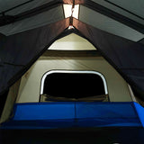 Family Tent with LED 10-Person Light Blue Quick Release 94301