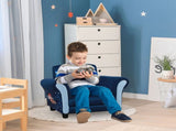 Child Armchair Kids Mini Sofa Chair with Armrest, 59.5 x 43 x 46.5cm, Blue T3398P347639